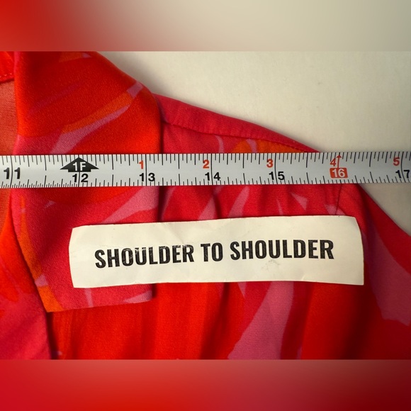 Maison d'Amelie Floral Women's Medium Pink & Orange Sleeveless Blouse Tropical - Picture 8 of 11